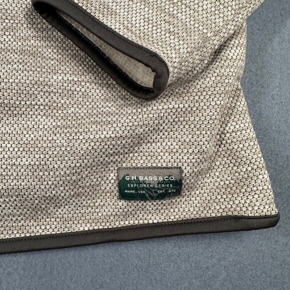 G H Bass & Co Explorer Mens Medium Sportswear Workwear 1/2 Snap Pullover - Picture 4 of 8